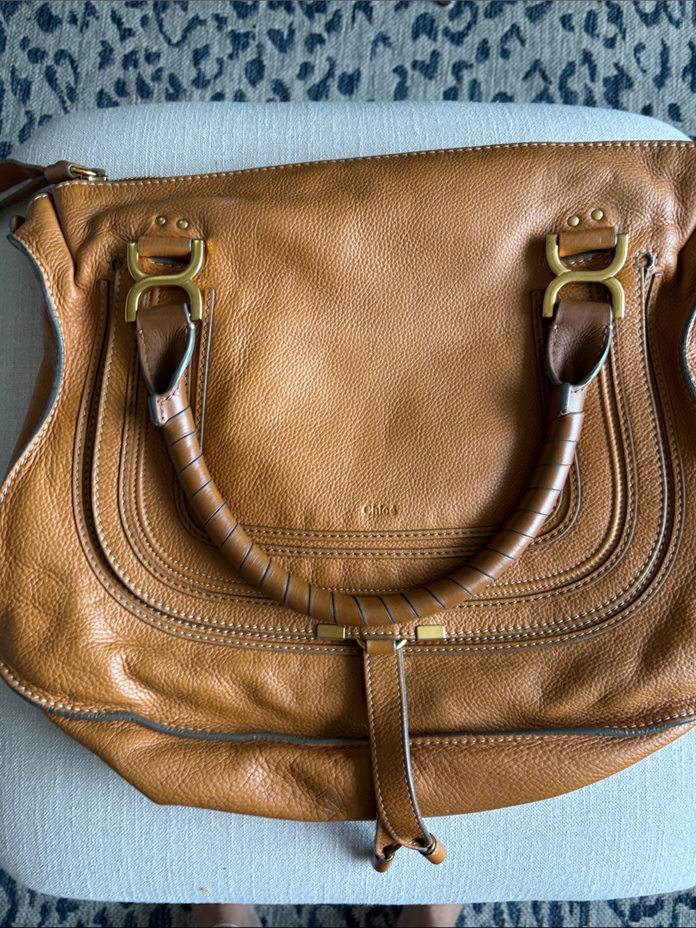 Chloe Tan Leather Shoulder Bag